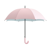Pastel umbrella with smooth curved design perfect for light rain and sunny weather png