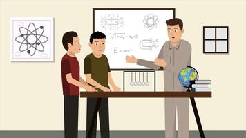 Physics Learning in Laboratoy Animation video
