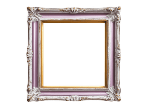 Artistic frame displaying blank canvas studio setting photography creative environment close-up view visual concept png