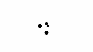loading animation with abstract dots moving. loading animated template icon video