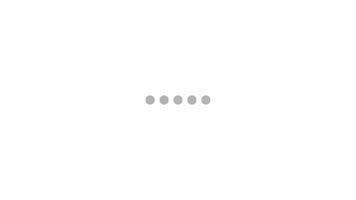 animation loading with dot elements bouncing alternately from left to right with alpha channel 4k video