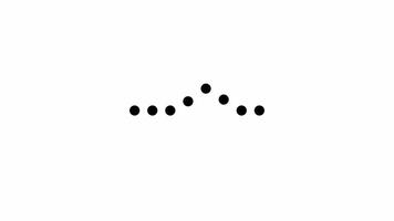 loading animated dot . loading concept bouncing dot icon with alpha channel video