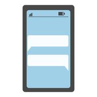 Online chat messages text notification vector