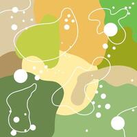 Abstract organic shapes in earthy tones with white vector