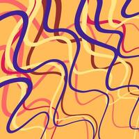 Abstract colored lines on a warm background vector