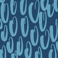 Abstract blue pattern with smooth curved shapes vector