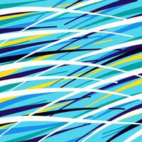 Dynamic stripes blue pattern with bright colors vector