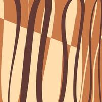 Stylized abstract brown wave patterns for design vector