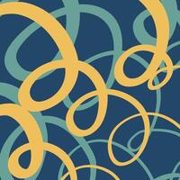 Elegant curves and spirals in bright colors vector
