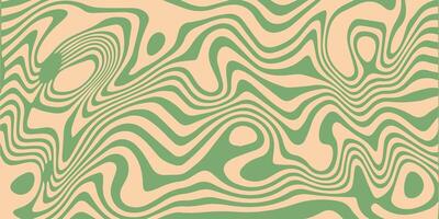 Abstract horizontal background with colorful pastel waves. Trendy illustration inspired by the retro 60s and 70s style. vector
