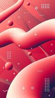 Abstract modern pink background of flowing element trend design. Wedding color palette. vector