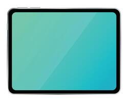 Tablet with blank screen. tablet mockup . mockup isolated on white background. vector