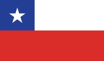 Chile Flag Stock Image. vector