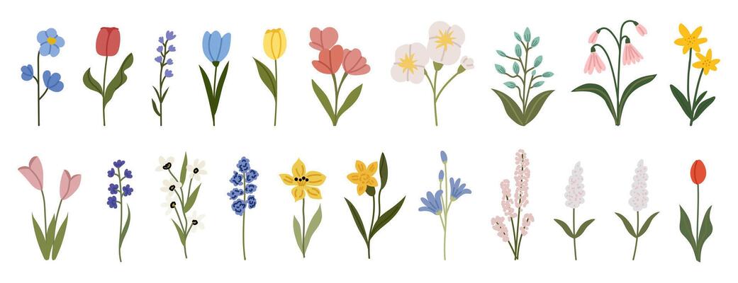 flower♡ Love Flowers 11CT Stamped Cross Stitch 50*50CM