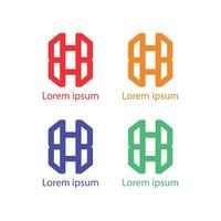 Colorful Geometric Logo Design for Business Branding vector