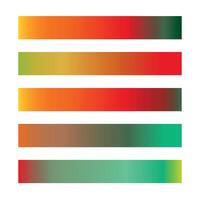 Warm and Cool Gradient Color Palette for Design and Visuals vector