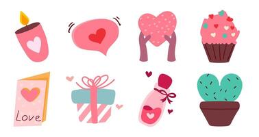 Sweet Sentiments, An Array of Heartfelt Expressions for Valentine's Day vector