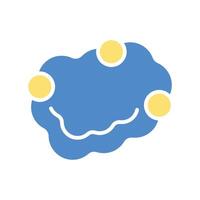 PM2.5 icons colours with background vector