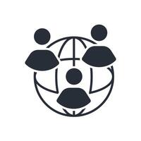 citizens icon flat vector