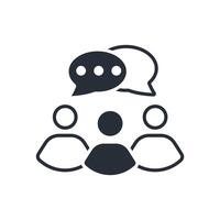 community icon flat vector