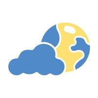 atmosphere icons colours with background vector