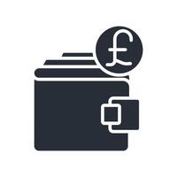 pound icon flat vector