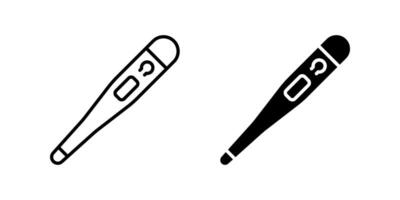 Thermometer icon set. for mobile concept and web design on white background vector