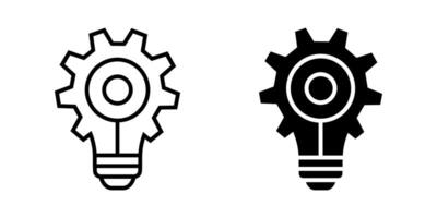 Idea icon set. innovation sign. for mobile concept and web design. illustration on white background vector