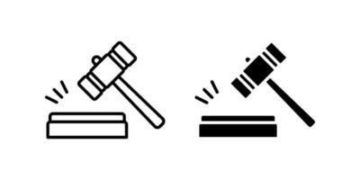 justice icon set. for mobile concept and web design. illustration vector