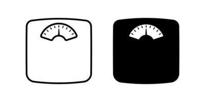 Weight Scale icon set. for mobile concept and web design on white background vector
