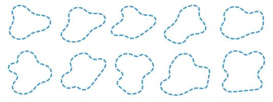 Organic Dots Blob Decoration Abstract Irregular Shape vector