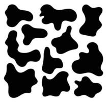 Abstract shapes fluid organic shapes element design vector