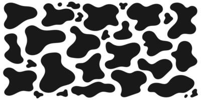 Black Dynamic Organic Shapes with Irregular Liquid vector