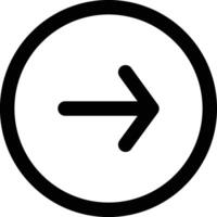 Right Icon in Line Style vector