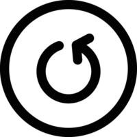 Reload Icon in Line Style vector