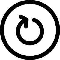 Rotate Icon in Line Style vector