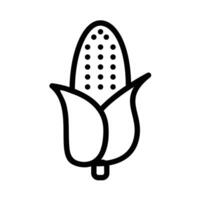Corn Icon in Line Style vector