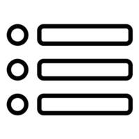 Menu Icon in Line Style vector