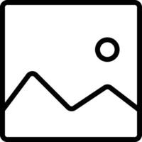 Image Icon in Line Style vector