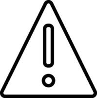 Alert Icon in Line Style vector