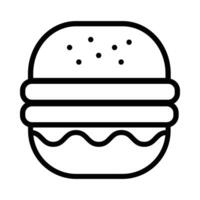 Hamburger Icon in Line Style vector