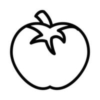 Tomatoes Icon in Line Style vector