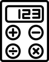 Accounting Icon in Line Style vector