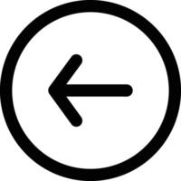 Left Icon in Line Style vector
