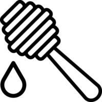 Honey Icon in Line Style vector