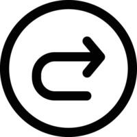 Return Icon in Line Style vector