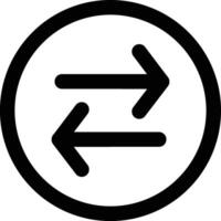 Left Right Icon in Line Style vector