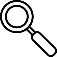 Search Icon in Line Style vector