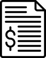 Budget Icon in Line Style vector
