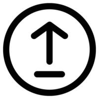 Upload Icon in Line Style vector
